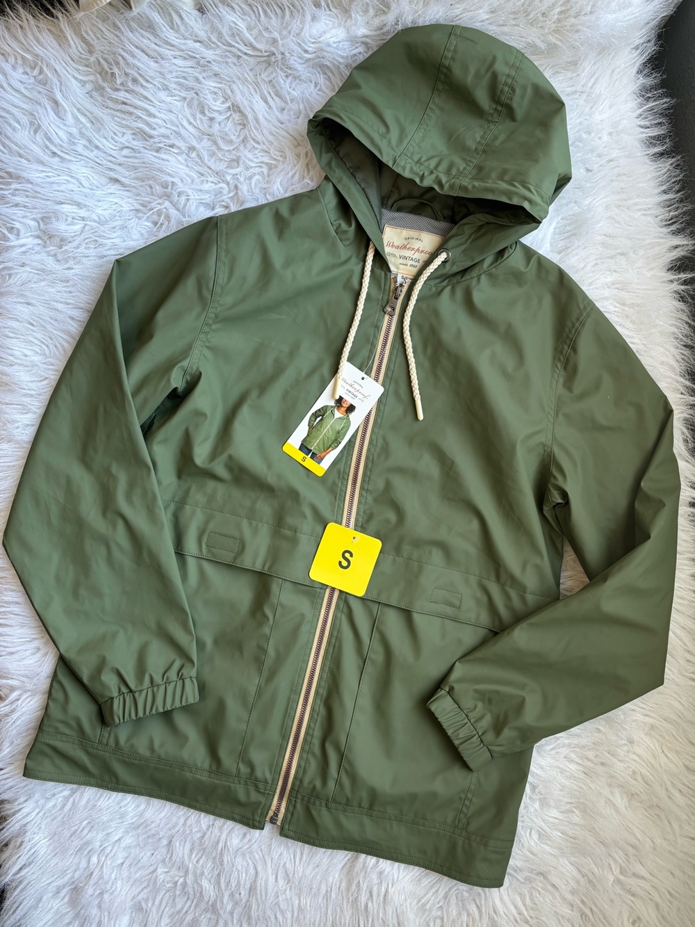 NWT Olive Hooded Jacket - Size S